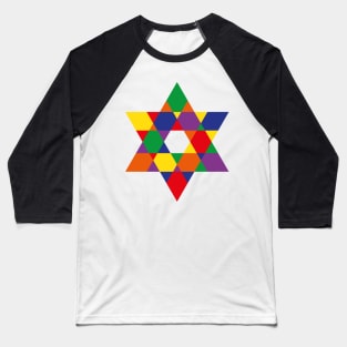 Rainbow Star Baseball T-Shirt